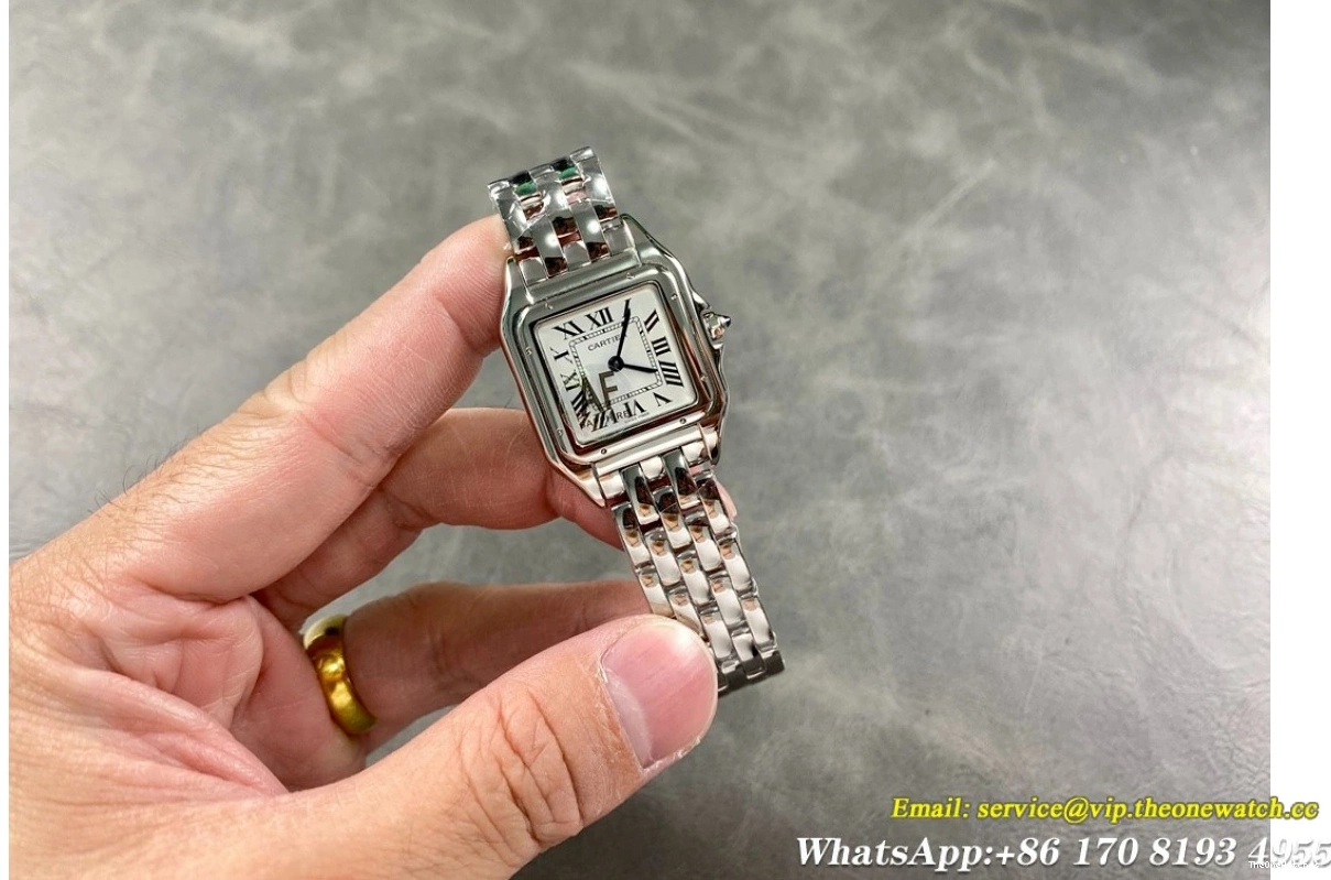 SS Ladies White Panthere De 27mm Quartz AF Secrete SS 0318